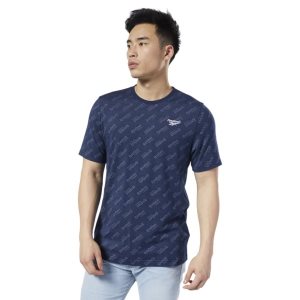 Reebok Classic T Shirt Herren - Navy - DE 078-XIM